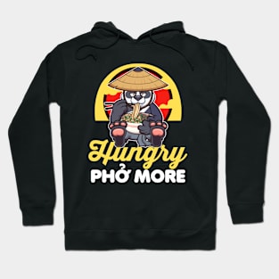 Hungry Pho More Cartoon Panda Hoodie